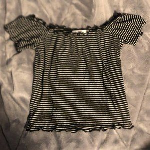 Adika Off the Shoulder Stripped Top